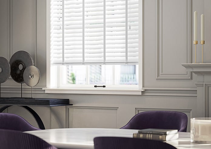 Ecowood Deluxe, Emperor White Satin - Motorised Venetian Blind - Image 5